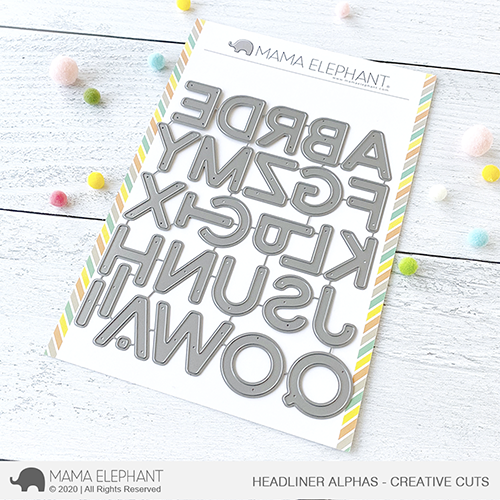 Mama Elephant HEADLINER ALPHAS - CREATIVE CUTS