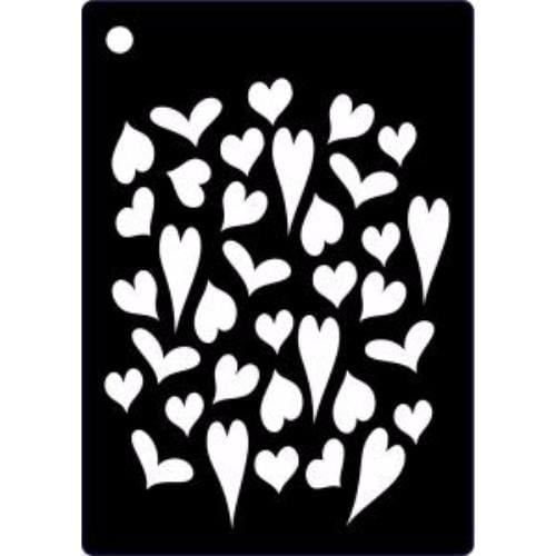 Creative Expressions Mini Stencil Heart Cluster