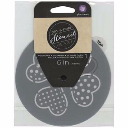 Prima Marketing Pinwheel Stencil 5" Heart