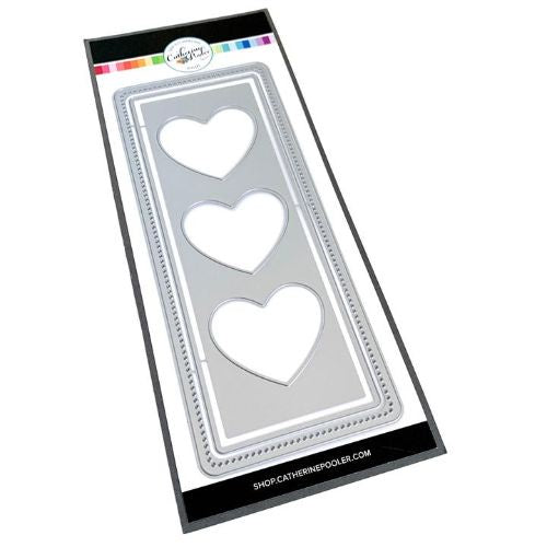 Catherine Pooler Designs Heart Trio Slimline Die