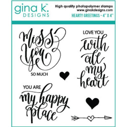 Gina K Designs Hearty Greetings Mini Stamp Set