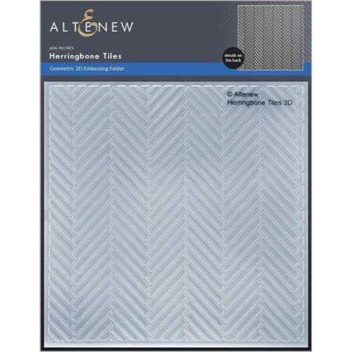 Altenew Herringbone Tiles 3D Embossing Folder