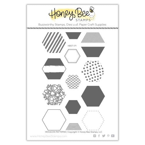 HoneyBee Stamps HEXAGON PATTERN | 4X6 STAMP SET