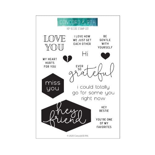 Concord &amp; 9th HEY BESTIE STAMP SET