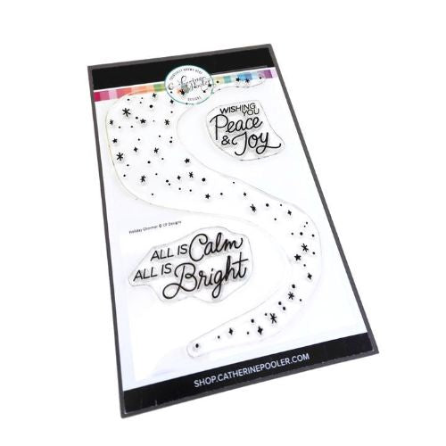 Catherine Pooler Designs Holiday Glimmer Stamp Set