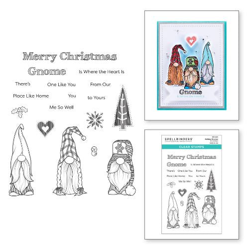 Spellbinders Holiday Gnomes Clear Stamp from the Be Merry Collection