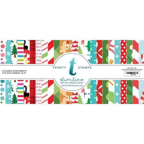 Trinity Stamps Slimline Paper Pad - Holiday Trimmings