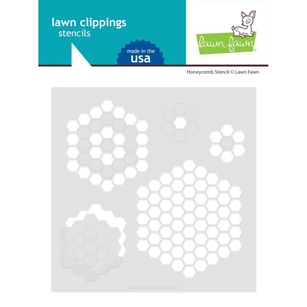 Lawn Fawn honeycomb stencil - honeycomb stencil LF2925