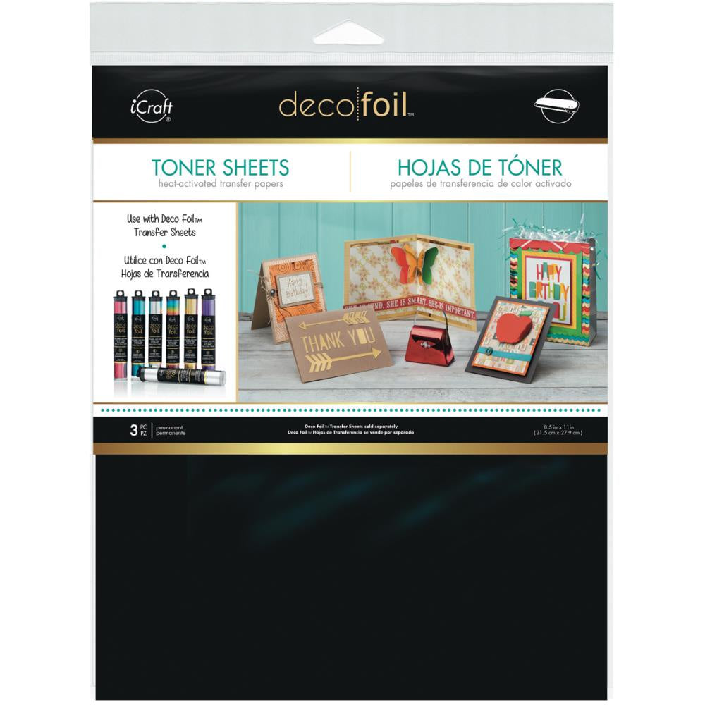 iCraft Deco Foil Toner Sheets 8.5"X11" 3/Pkg