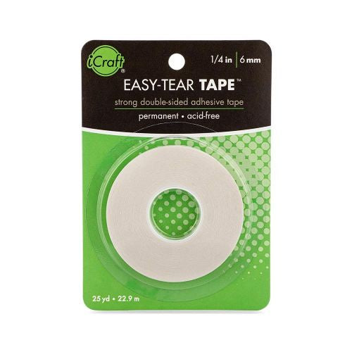 iCraft Easy-Tear Tape .25"X25yd