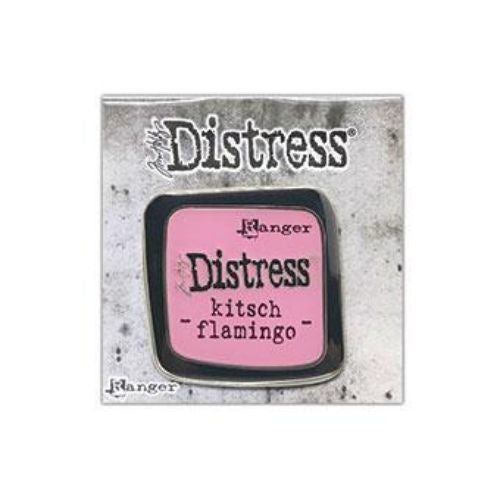 Tim Holtz Distress Enamel Pin February KITSCH FLAMINGO