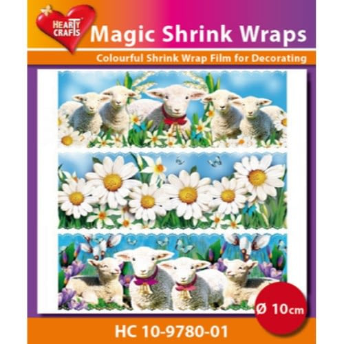 Hearty Crafts Magic Shrink Wraps, 10 cm Lambs