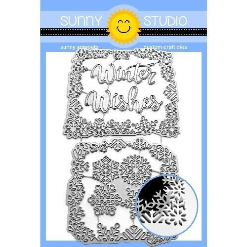 Sunny Studios LAYERED SNOWFLAKE FRAME DIE