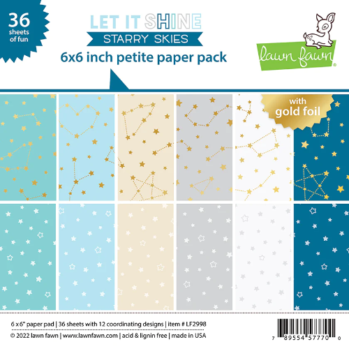 Lawn Fawn let it shine starry skies petite pack - let it shine starry skies petite pack