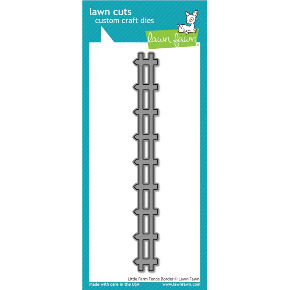 Lawn Fawn little farm fence border