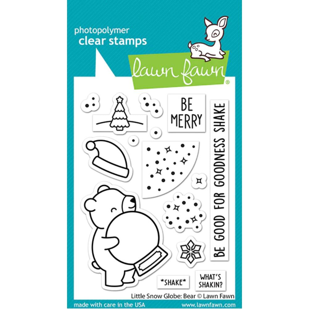 Lawn Fawn little snow globe: bear