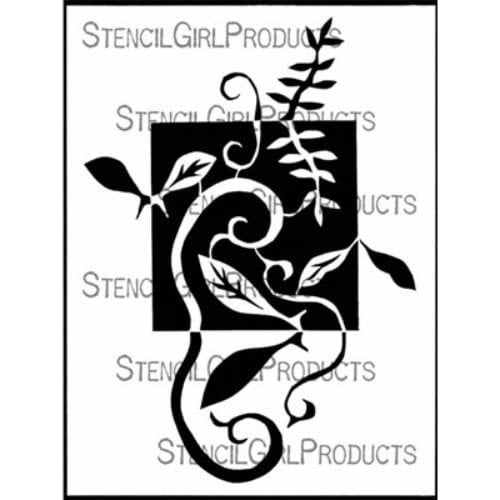 StencilGirl Lyrical Leaves 9x12