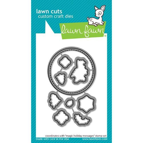 Lawn Fawn  LF2677 - Lawn Cuts - Magic Holiday Messages Dies