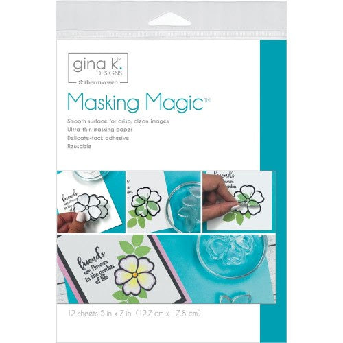 Gina K Designs Masking Magic Sheets 5"X7" 12/Pkg