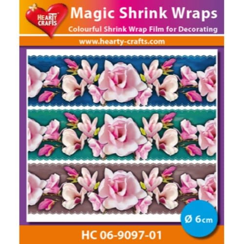 Hearty Crafts Magic Shrink Wraps, Magnolia 6 cm