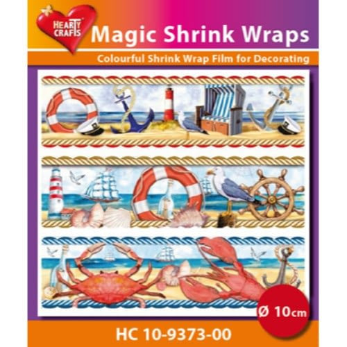 Hearty Crafts Magic Shrink Wraps, 10 cm maritime