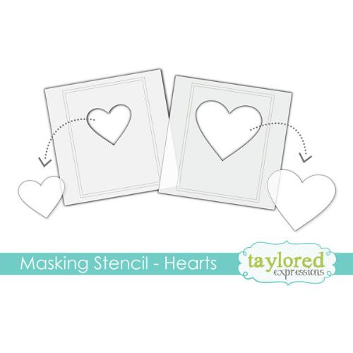 Taylored Expressions MASKING STENCILS - HEARTS