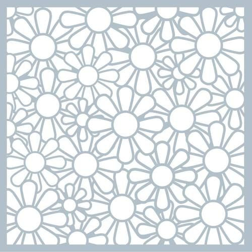 Gina K Designs STENCIL- Mega Flowers