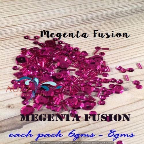 Auzz Trinklets N Krafts Shaker Mix Magenta Fusion