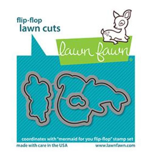 Lawn Cuts Custom Craft Die mermaid for you flip-flop - lawn cuts