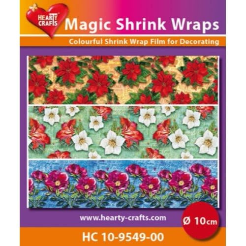 Hearty Crafts Magic Shrink Wraps, 10 cm Merry Christmas