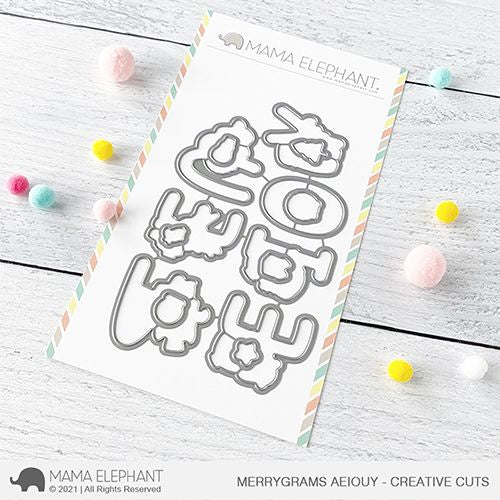 Mama Elephant MERRYGRAMS AEIOUY - CREATIVE CUTS