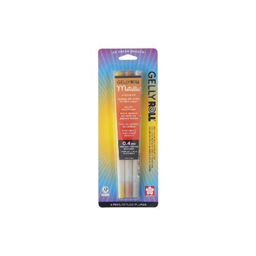 Sakura Gelly Roll Pen Metallic Set Med 3pc