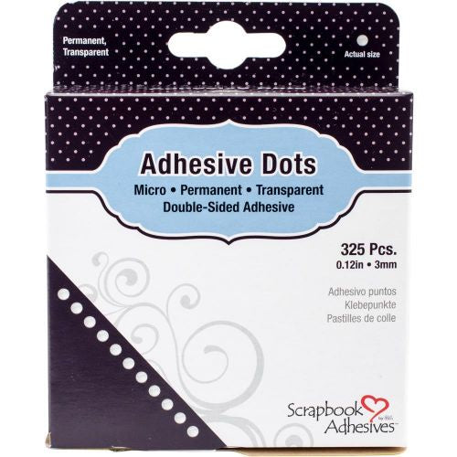 Scrapbook Adhesives Micro Dots 325/Pkg Permanent, .12"