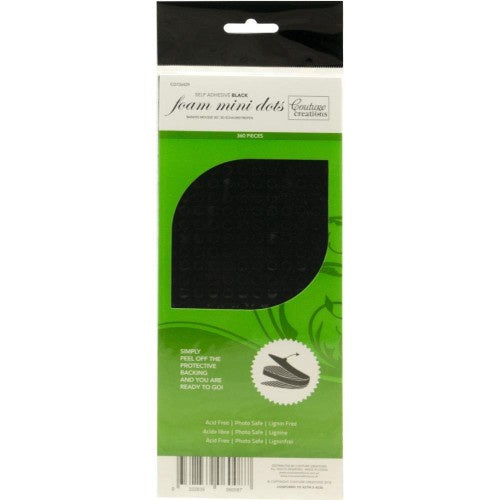 Couture Creations 3D Adhesive Foam Mini Dots Black