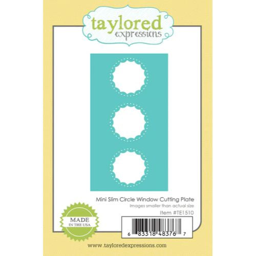 Taylored Expressions MINI SLIM CIRCLE WINDOW CUTTING PLATE