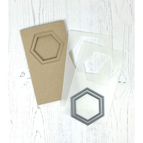 Taylored Expressions MINI SLIM TRIFOLD TEMPLATE + DIES - HEXAGON