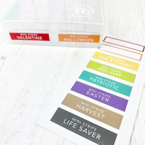 Taylored Expressions  MINI STRIPS SIMPLE STORAGE STICKERS