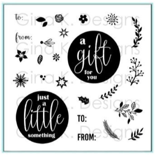 Gina K Designs Mini Wreath Builder Stamp Set