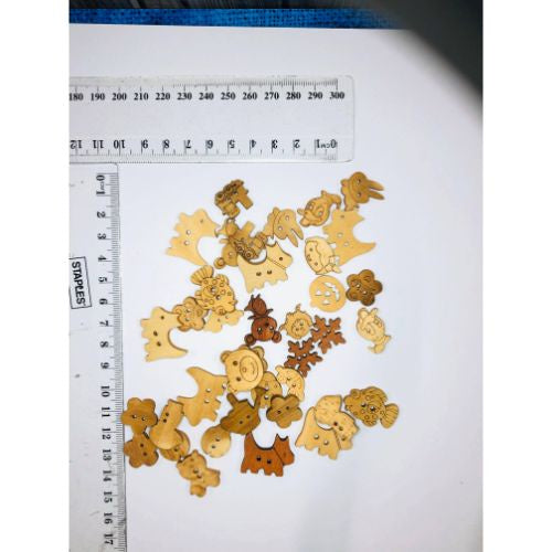 ATK Wood Mixed Bag of buttons 150/Pkg