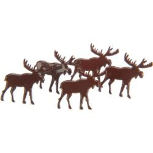 Eyelet Outlet Shape Brads 12/Pkg Moose