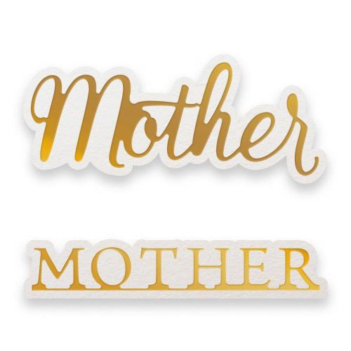 Couture Creations Sentiment Mini Dies 2/Pkg Mother 1.9"X1.9"