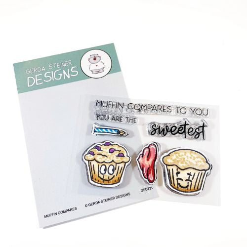 Gerda Steiner Muffin Compares to You 3x4 Clear Stamp Set