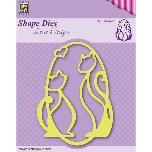 Nellie's Choice Shape Die Lene Design - "My cats world"