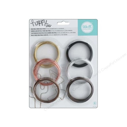 We R Memory Keepers Happy Jig Color Wire 6/Pkg Neutral