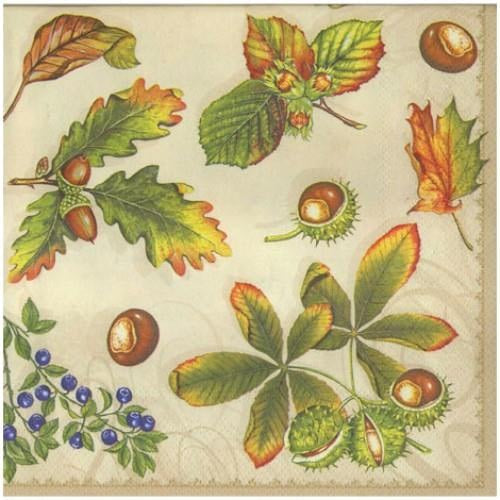 Napkins Various Leaves