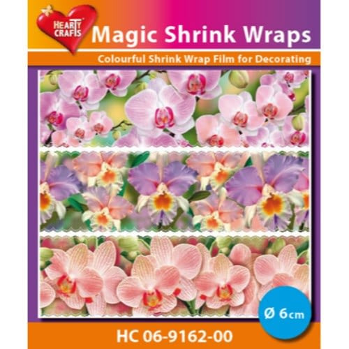 Hearty Crafts Magic Shrink Wraps, Orchids 6 cm