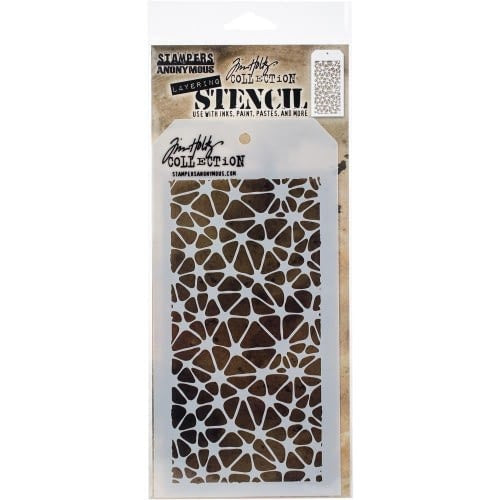 Tim Holtz Layered Stencil 4.125"X8.5" Organic  THS106