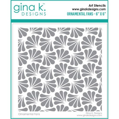 Gina K Designs Ornamental Fans Stencil