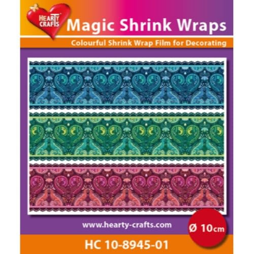 Hearty Crafts Magic Shrink Wraps, 10 cm Paisley