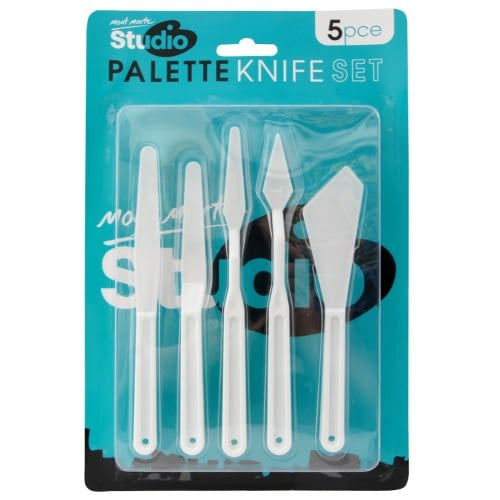 Mont Marte Studio Palette Knife / Spatula Set 5pce - Plastic